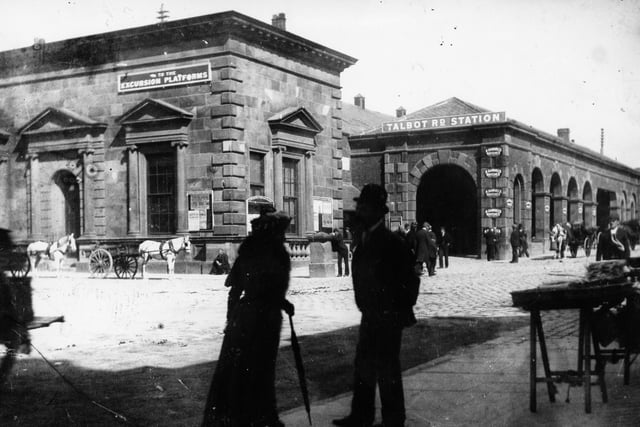 This was the original gateway to Blackpool by rail - Talbot Road Station, pulled down in 1896 and replaced by the terminal known as North Station, itself demolished in 1973