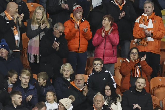 The Seasiders supporters in attendance got behind Neil Critchley's side in the victory over Morecambe.