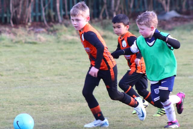 Lytham Junior Maroons and Poulton Town Leopards are learning all the time Picture: Karen Tebbutt