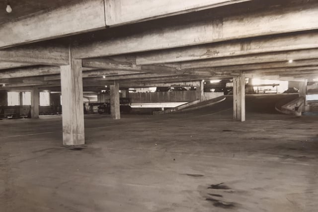 An early photo inside the car park, September 1938