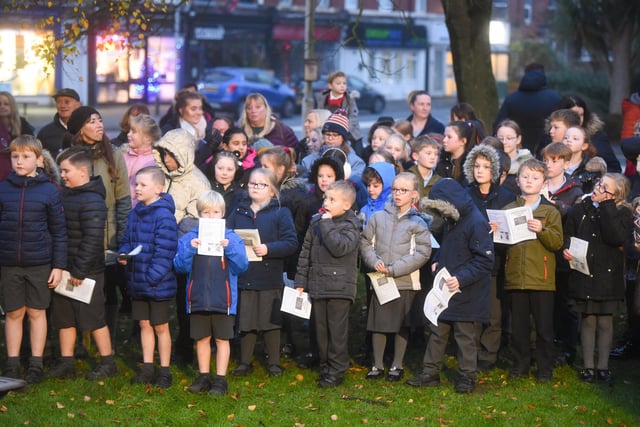 Youngsters gather for the Thornton Christmas Lights Switch On