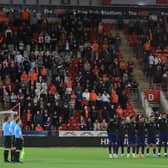 A minute's silence was impeccably observed prior to last night's game