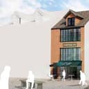 Plans for the new champagne bar recently approved for Poulton town centre