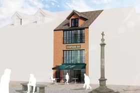 Plans for the new champagne bar recently approved for Poulton town centre