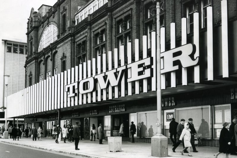 The new look Blackpool Tower frontage nearing completion in 1970