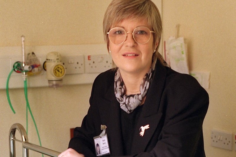 Blackpool Victoria Hospital Resource manager Marie Bowler in 1997