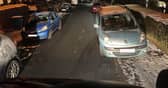 Lancashire County Council said that one of their drivers had been out and taken a photo last night (Thursday) as they were stopped by poorly parked cars while trying to do their job