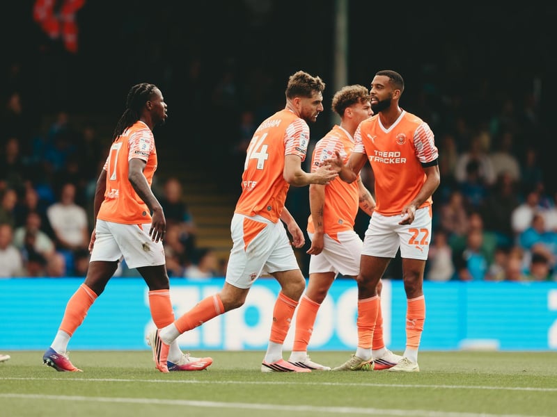 Blackpool took on Stockport County at Edgeley Park.