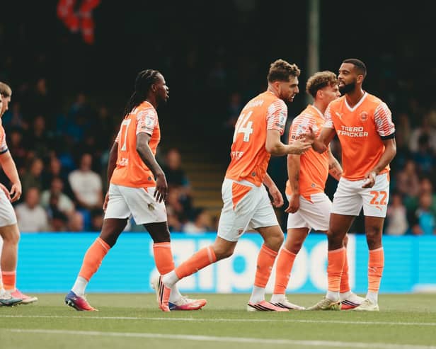 Blackpool took on Stockport County at Edgeley Park.