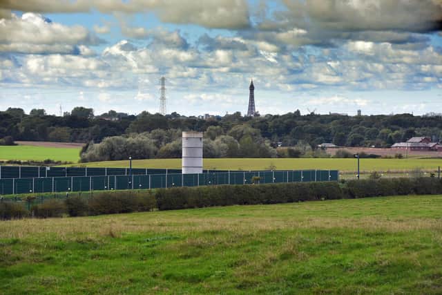 The dormant shale gas drilling site off Preston New Road, pictured last September (image: Asadour Guzelian)