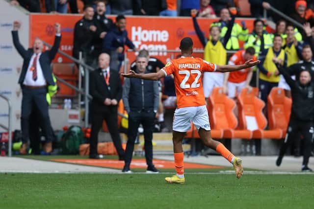 CJ Hamilton put Saturday's derby to bed by scoring Blackpool's fourth goal