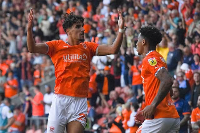 Theo Corbeanu struck at the death to salvage Blackpool a deserved point