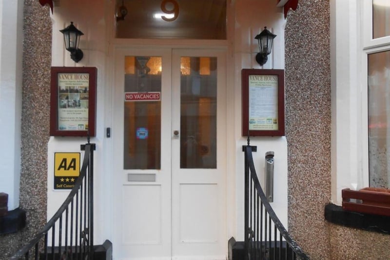 The well presented front doors to the property