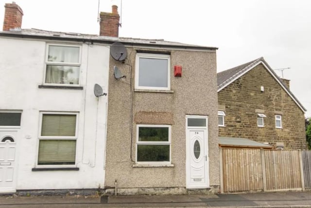 This two bedroom terraced house is located close to two schools and is worth £80,000.