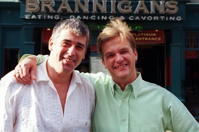 Brannigans DJ Keith Peters with manager Jim McIntyre