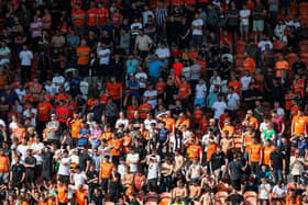 Blackpool fans were in boisterous form for their win over Wigan Athletic last weekend Picture: Alex Dodd/CameraSport