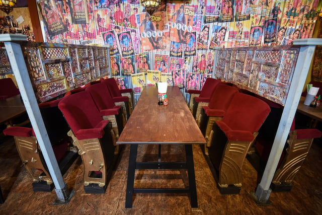 The theatre seat booths at Michael Wan's Wok Inn -Seaside Noodle Bar