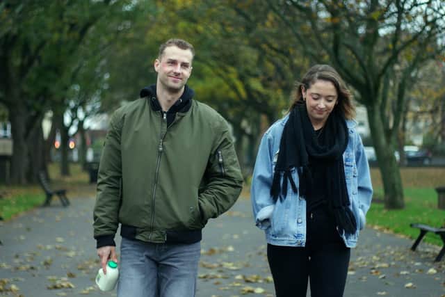 A scene from Lottery, which was filmed in Garstang, Lytham St Annes and Blackpool.