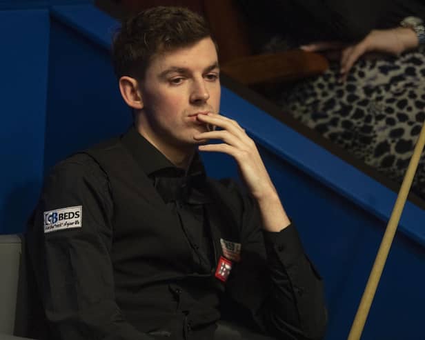 James Cahill was beaten by Barry Hawkins on Wednesday