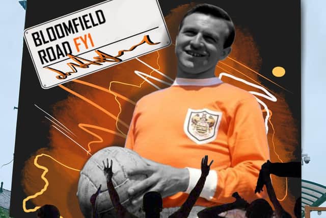 The design will adorn the side of the Armfield Bar, a stone's throw from Bloomfield Road