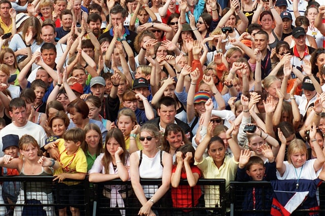 So many people in the crowds, the roadshows were popular! This was 1999
