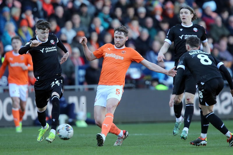 Matthew Pennington was probably the pick of Blackpool's back three, with the defender competing well throughout. The entirety of the defence will be disappointed with how they switched off for Bolton's goal, but did well enough beyond that.