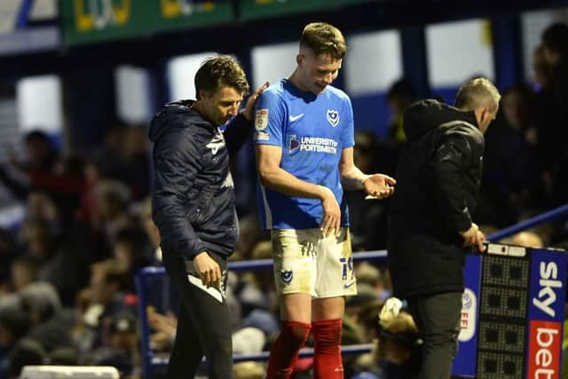 Danny Cowley, left, has ruled out a return to Portsmouth for striker George Hirst