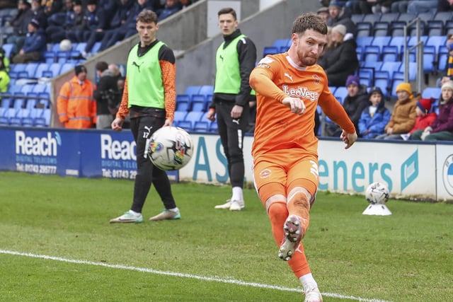 James Husband has been a main part of Blackpool's back three this season.