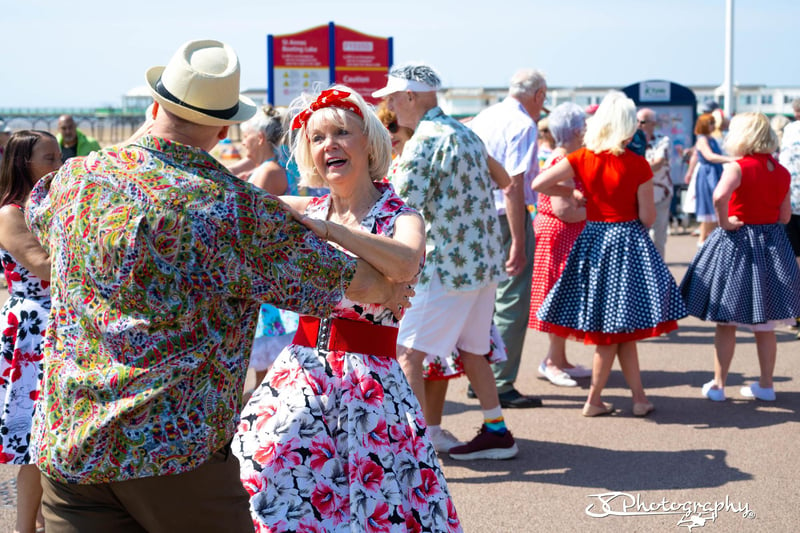 Dancing the day away on St Annes promenade