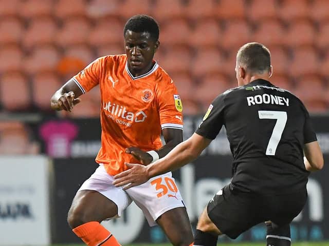 Lubala's last appearance for Blackpool came in the Carabao Cup back in August