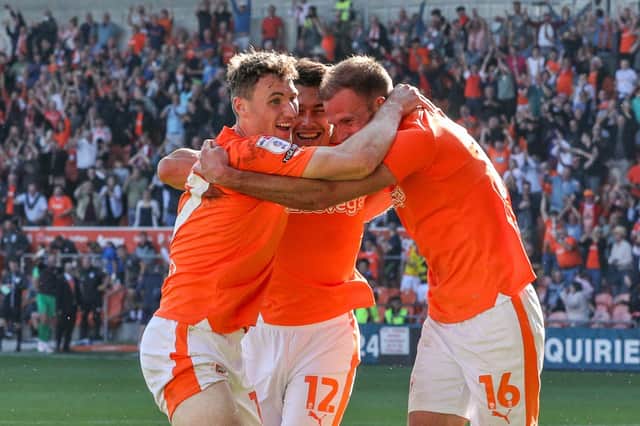 Matty Virtue is out for Blackpool.  