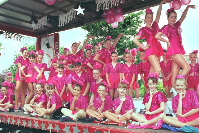 Rainbow Dance Studios and their "42nd Street" float at Lytham Club Day