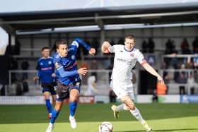 Match action from Fylde's loss to Rochdale (photo: Aidan Wilson)