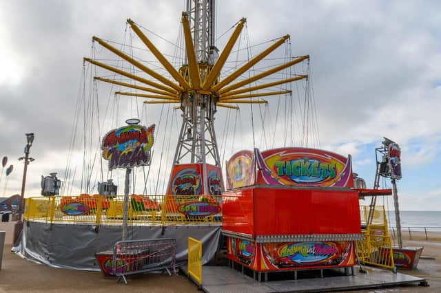 The Star Flyer on Blackpool Promenade. Photo: Kelvin Stuttard