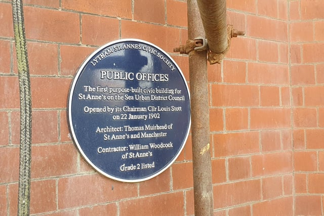 The sign outside the former Public Offices, on Clifton Drive South in St Annes.