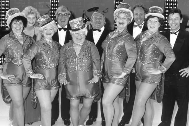 Mo and the Roly Polys in The Les Dawson Show at the Opera House, Blackpool in 1988.