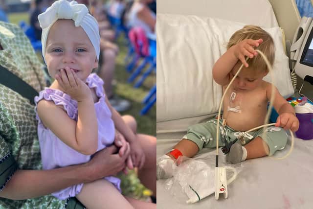 3-year-old Verity Raynor from St Annes was diagnosed with a brain tumour in September 2021.