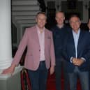 Paul Martin (centre) TV presenter of BBC2 “Flog It!” and Channel 5 “The Great Auction Showdown” showed his support for a Lytham Hall by hosting a gala dinner on Saturday to raise funds for it