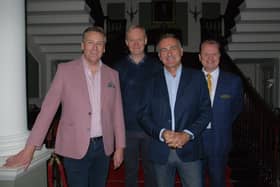 Paul Martin (centre) TV presenter of BBC2 “Flog It!” and Channel 5 “The Great Auction Showdown” showed his support for a Lytham Hall by hosting a gala dinner on Saturday to raise funds for it