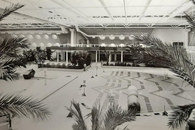 A view of the wave pool. It was innovative in its day