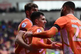 Blackpool drew 2-2 with Huddersfield Town.