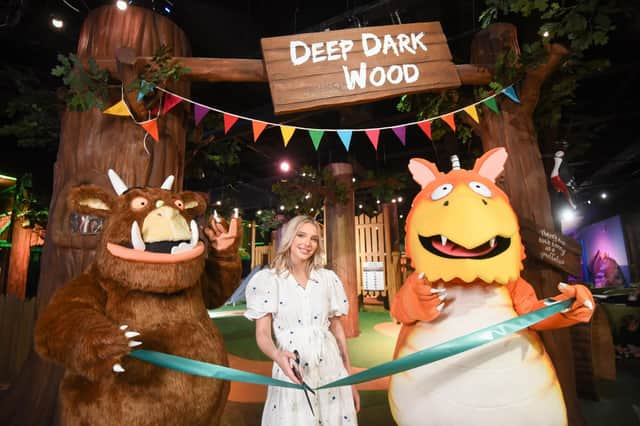 Helen Flanagan opens the new Gruffalo & Friends Clubhouse on Blackpool Promenade