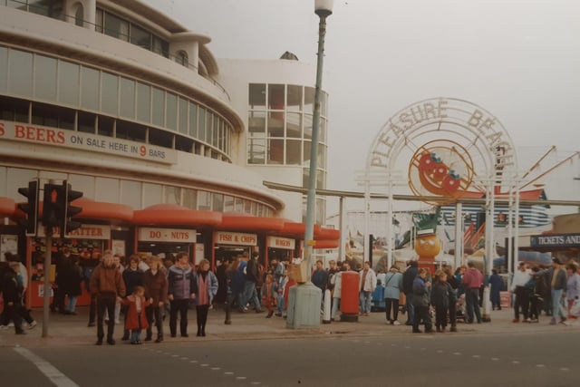 May 1996 - do-nuts, fish and chips and burger stalls up and running. Can almost taste them...