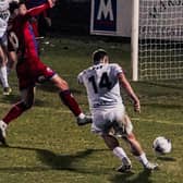 Josh Kay made it three goals in two Fylde games with a brace at Aldershot  Photo: AFC FYLDE