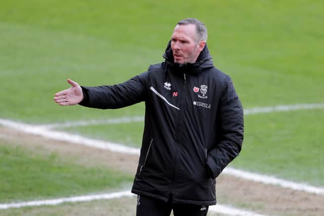 Michael Appleton has left Lincoln City by mutual consent