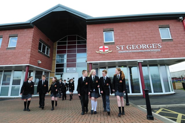 St Georges C of E High School , in Cherry Tree Road, has 995 pupils and was rated Good at its most recent Ofsted inspection in April 2019.