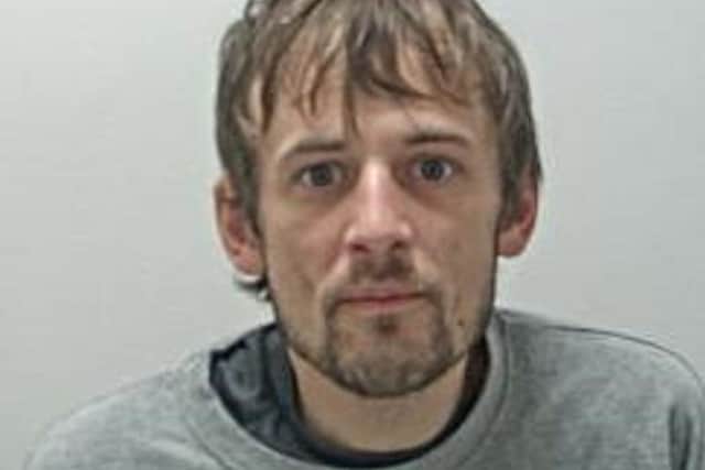 Jake Gould stole approximately £1,300 from a till during a burglary in Blackpool (Credit: Lancashire Police)