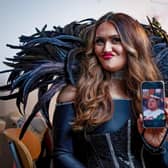 Charlotte Dawson, the daughter of legendary comedian Les Dawson, during rehearsals of Beauty And The Beast at Blackpool Pleasure Beach (Credit: William Lailey / SWNS)