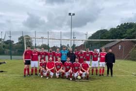 Conor (centre) with the victorious Boot and Shoe team