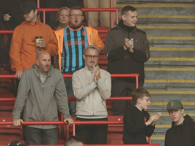 Seasiders supporters made the midweek trip to Oakwell.